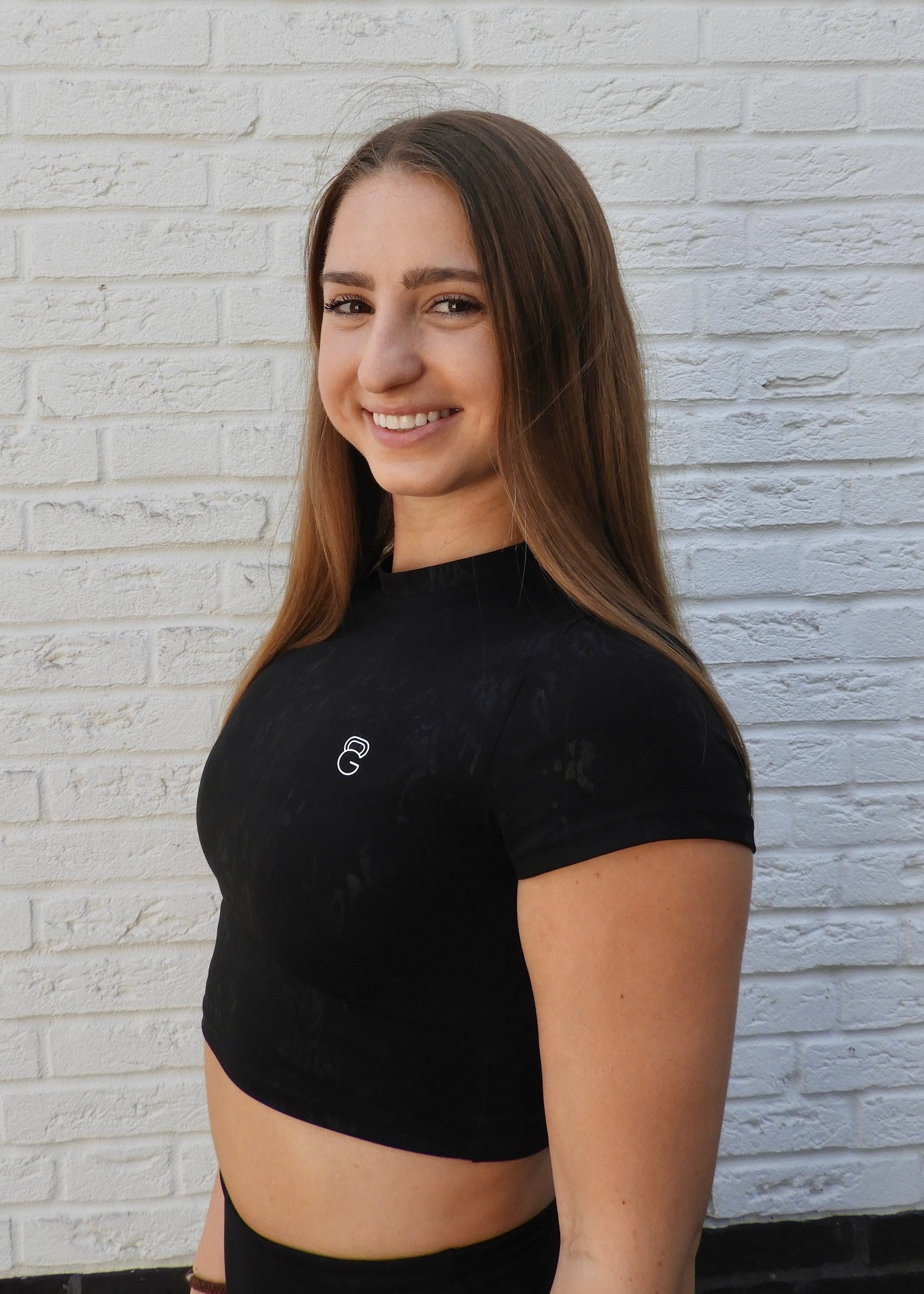 Glow Essence crop top - Black