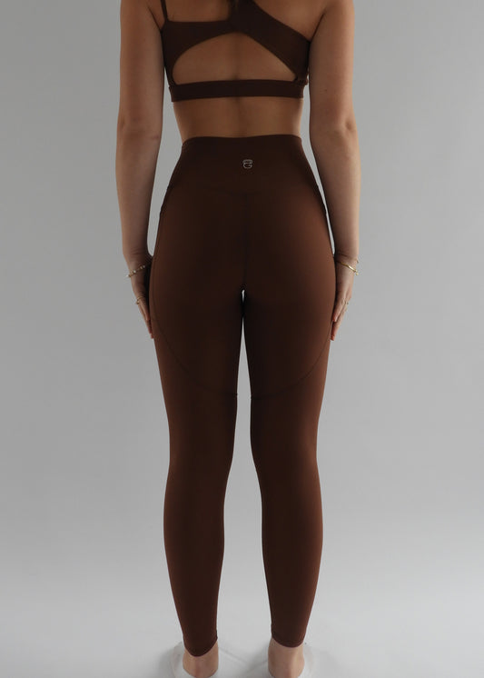 HybridUp legging - Kastanjebruin