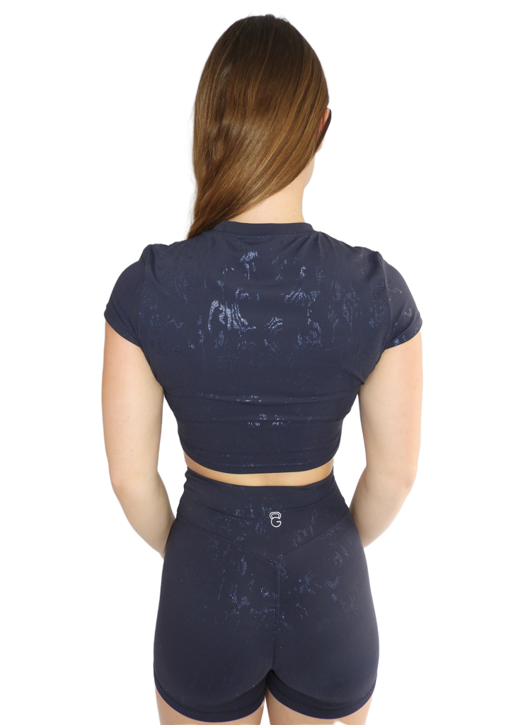 Glow Essence crop top - Blue