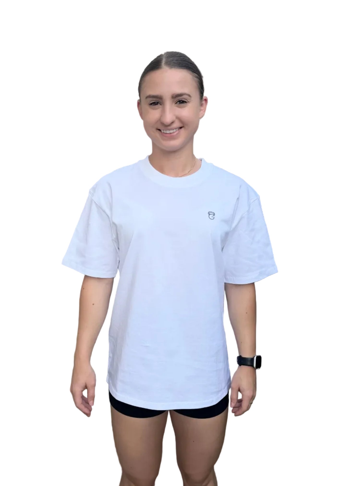 GlowUp Club T-shirt - Swan White