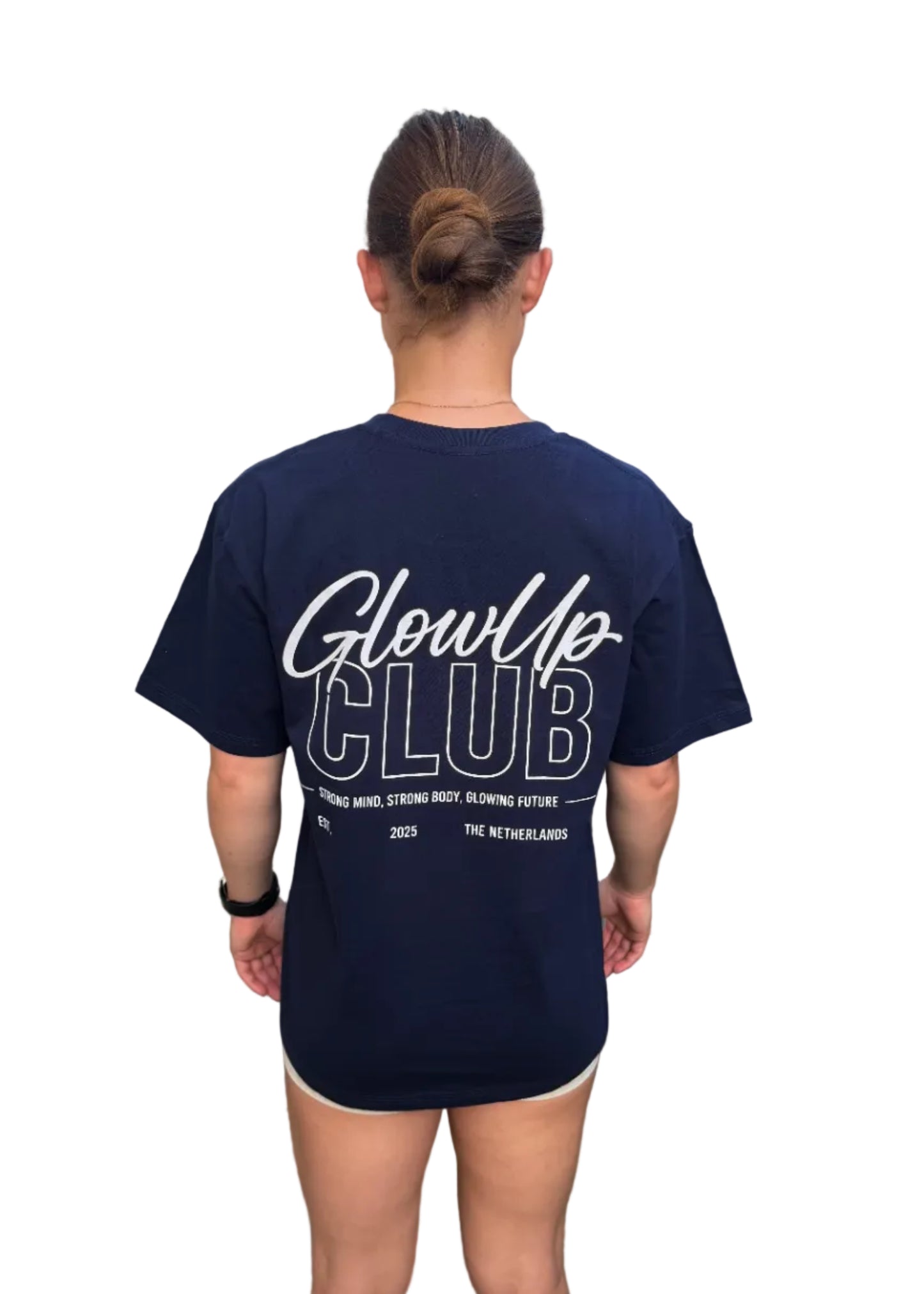 GlowUp Club T-shirt - Holiday Navy