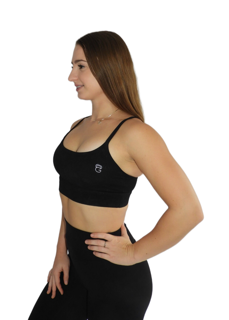 Glow Essence sports bra - Black