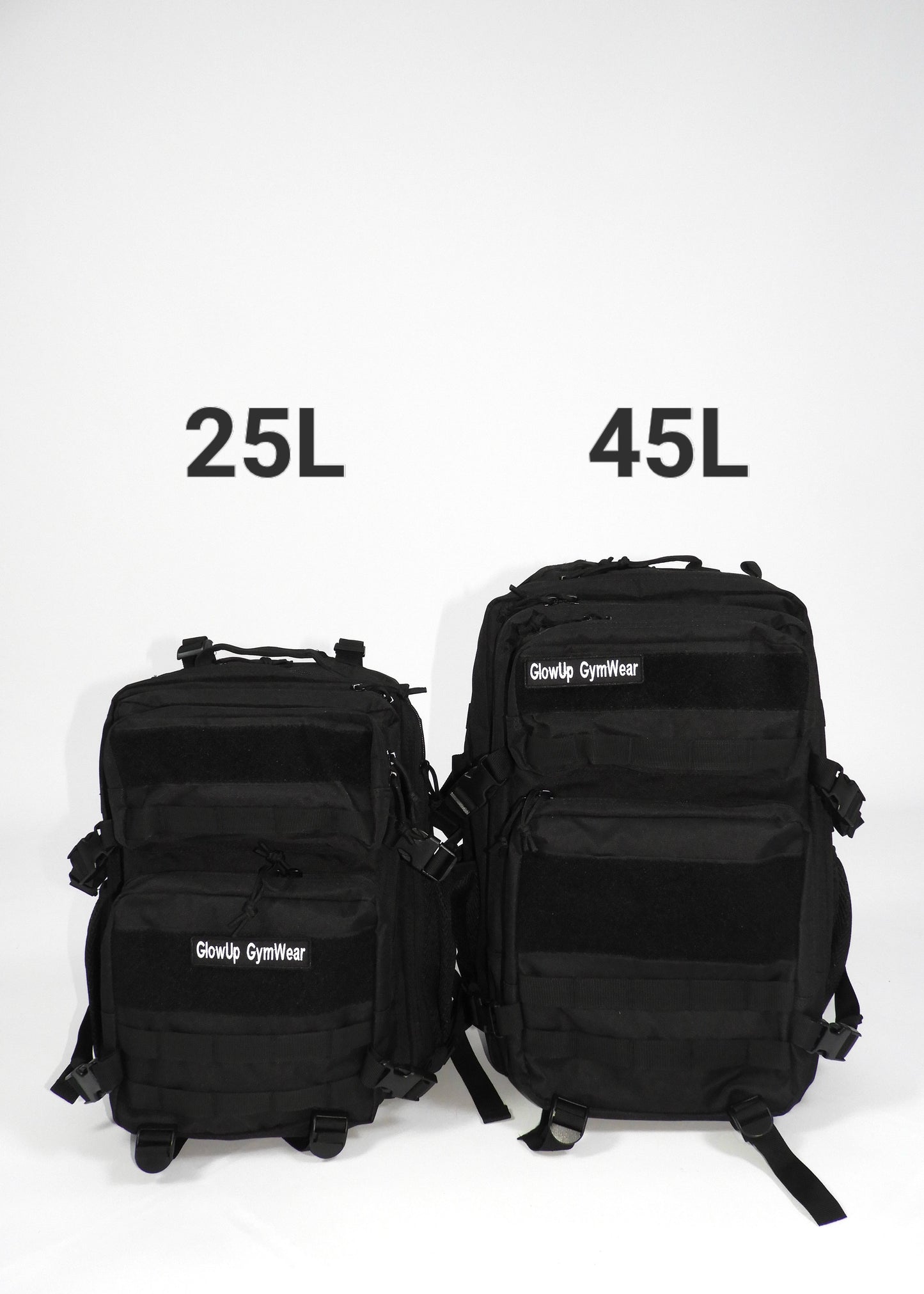 GlowUp Backpack zwart 45L