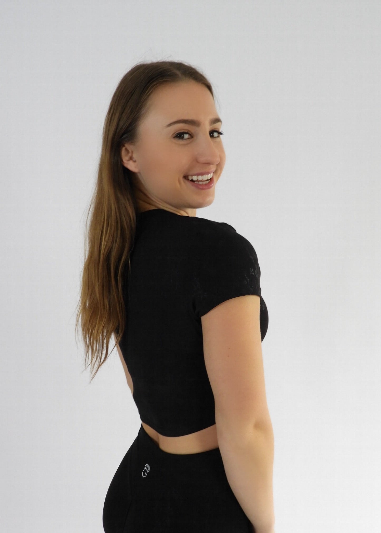 Glow Essence crop top - Black