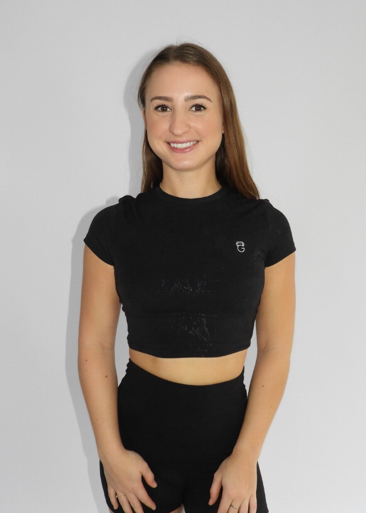 Glow Essence crop top - Black