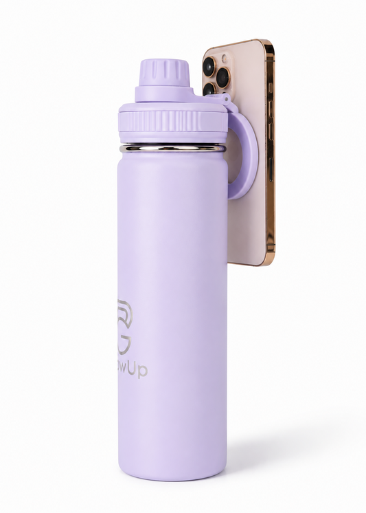 Magnetische Thermo Waterfles Paars