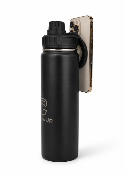 Magnetische Thermo Waterfles Zwart