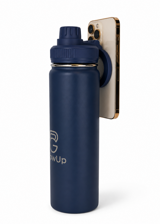 Magnetische Thermo Waterfles Blauw