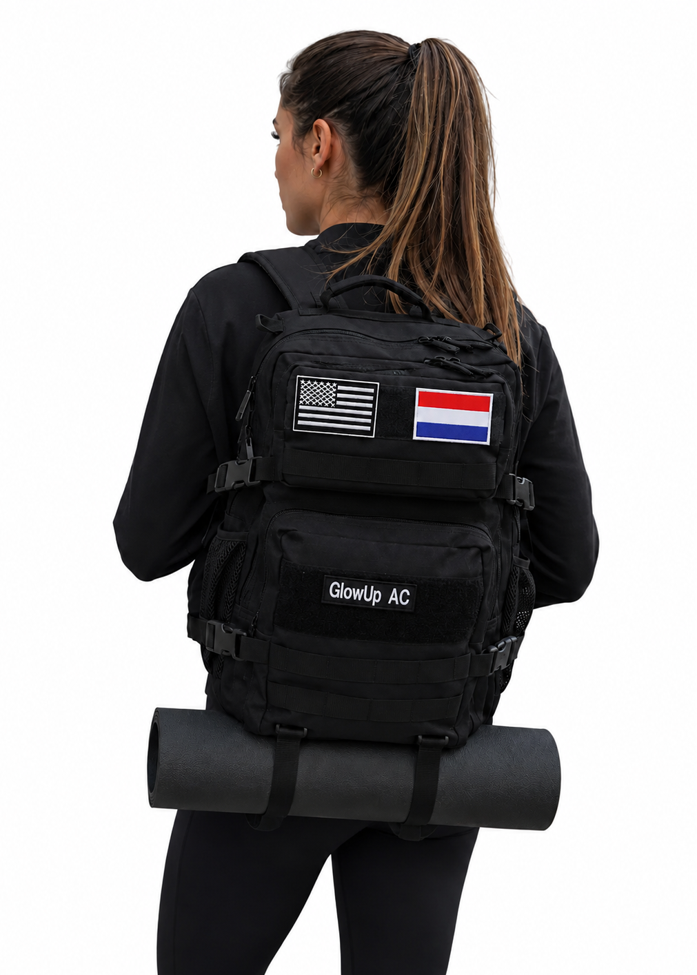 GlowUp Rucksack schwarz 45L