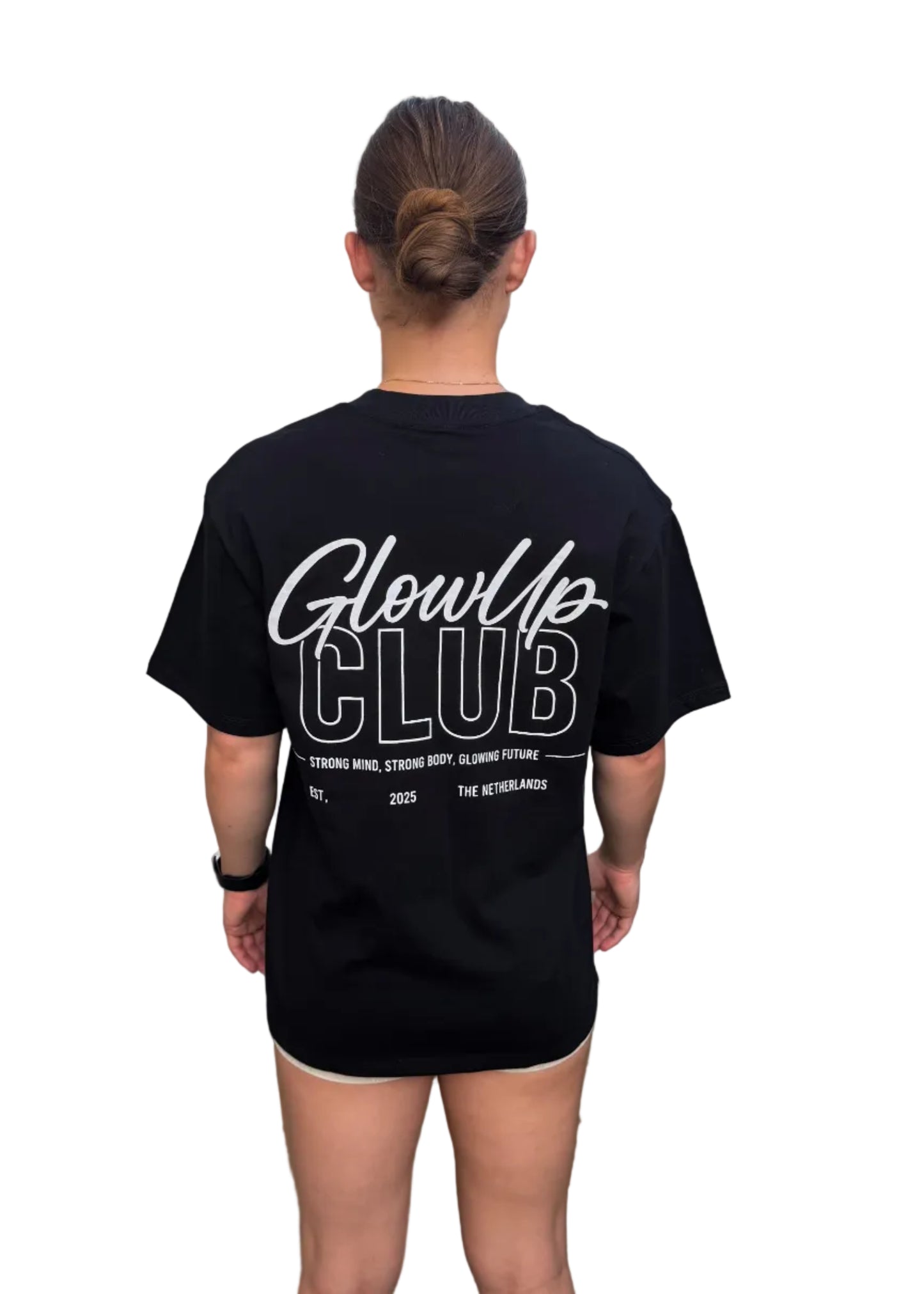 GlowUp Club T-shirt - Midnight Black