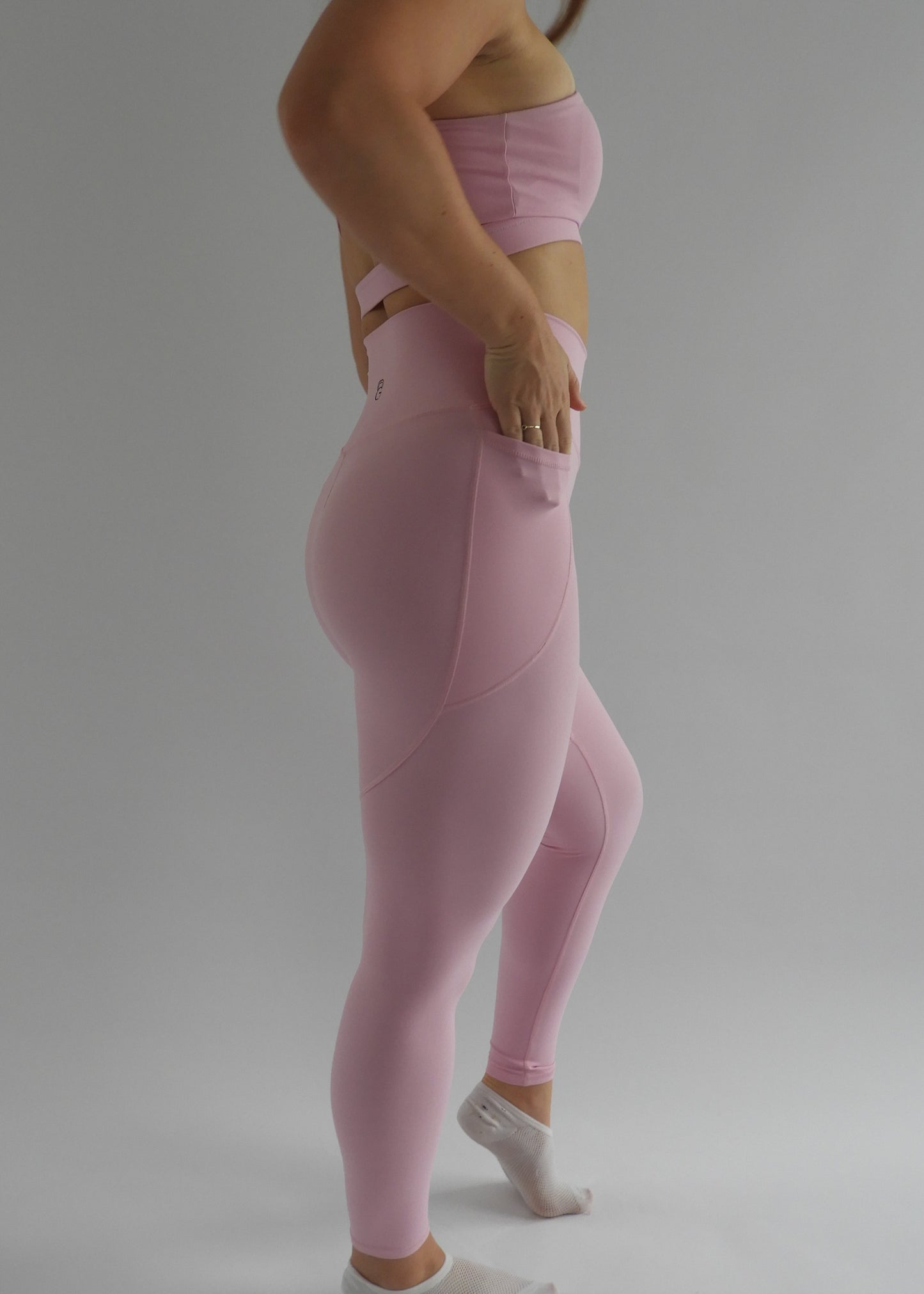 HybridUp legging - Zachtroze