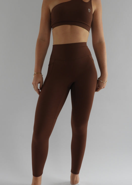 HybridUp legging - Kastanjebruin