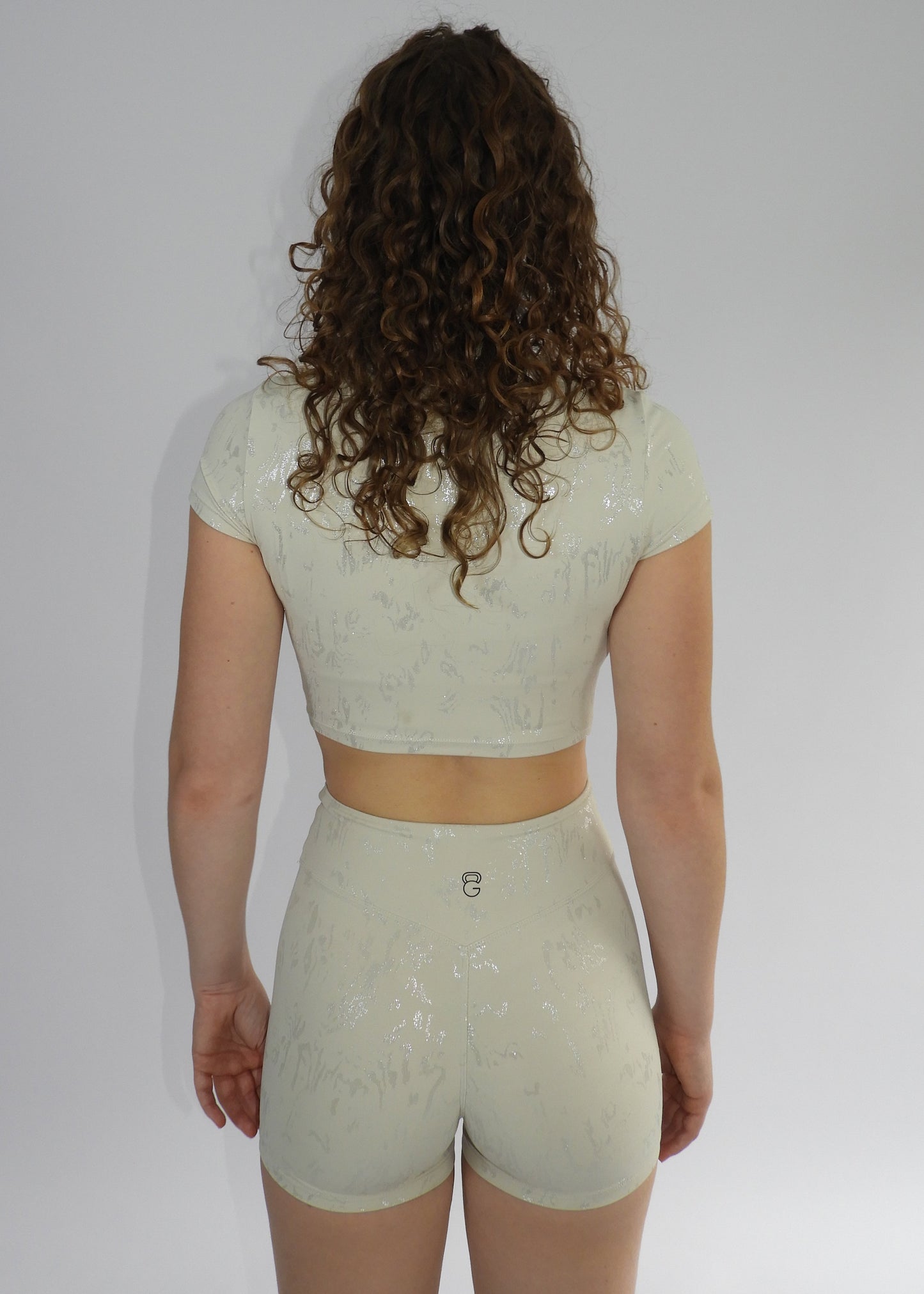 Glow Essence crop top - White