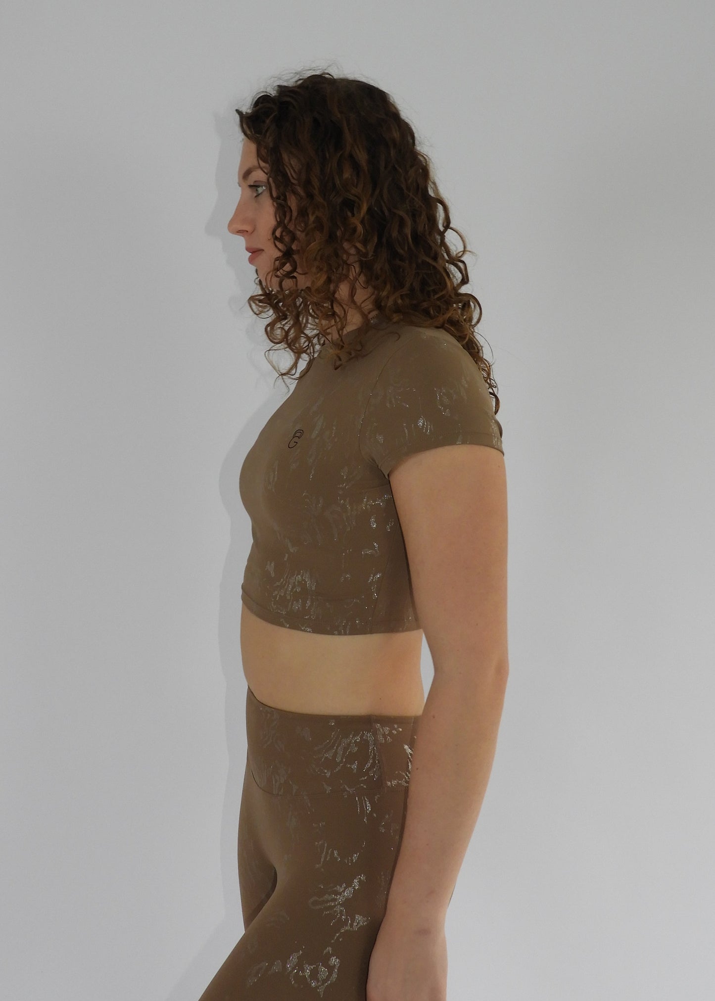 Glow Essence crop top - Brown