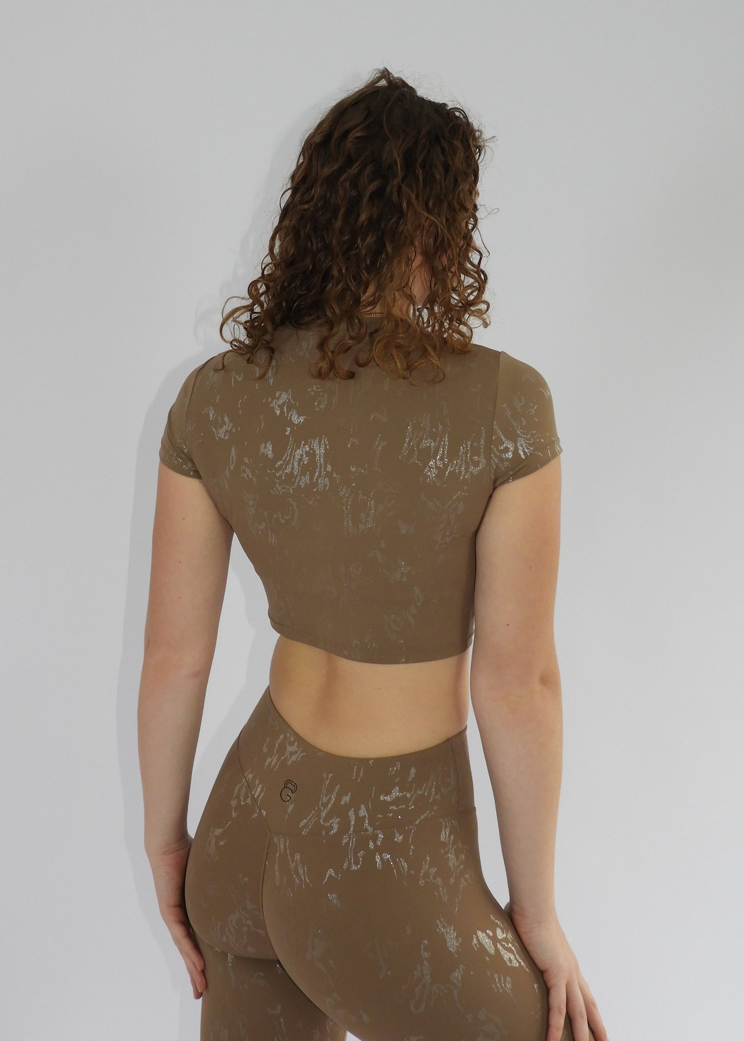 Glow Essence crop top - Brown