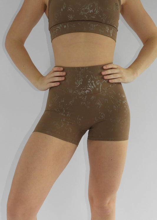 Glow Essence shorts - Brown