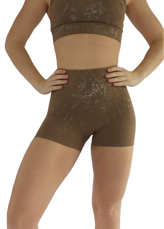 Glow Essence shorts - Brown