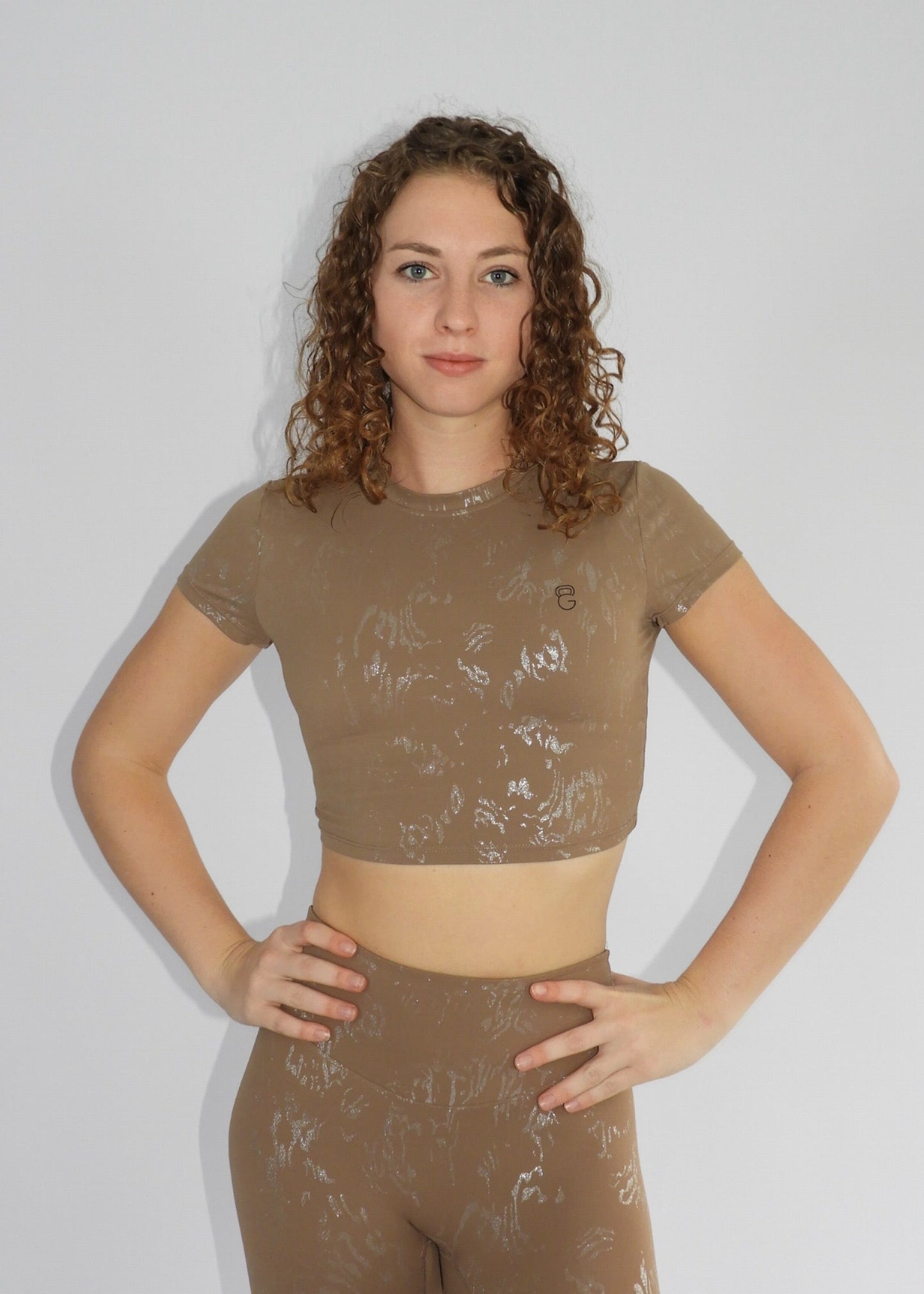 Glow Essence crop top - Brown