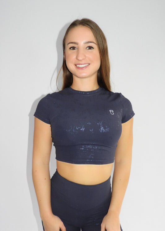 Glow Essence crop top - Blue