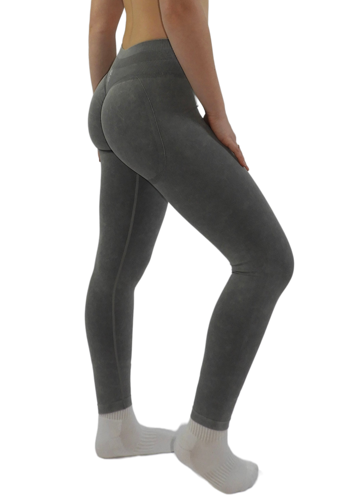 Mix & Glow Leggings – Nebelgrau