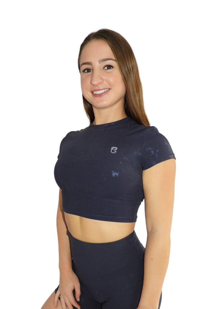 Glow Essence crop top - Blue