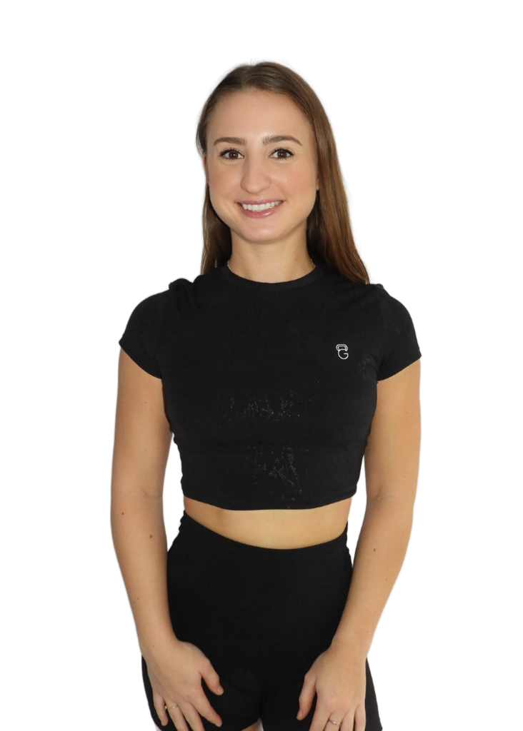 Glow Essence crop top - Black