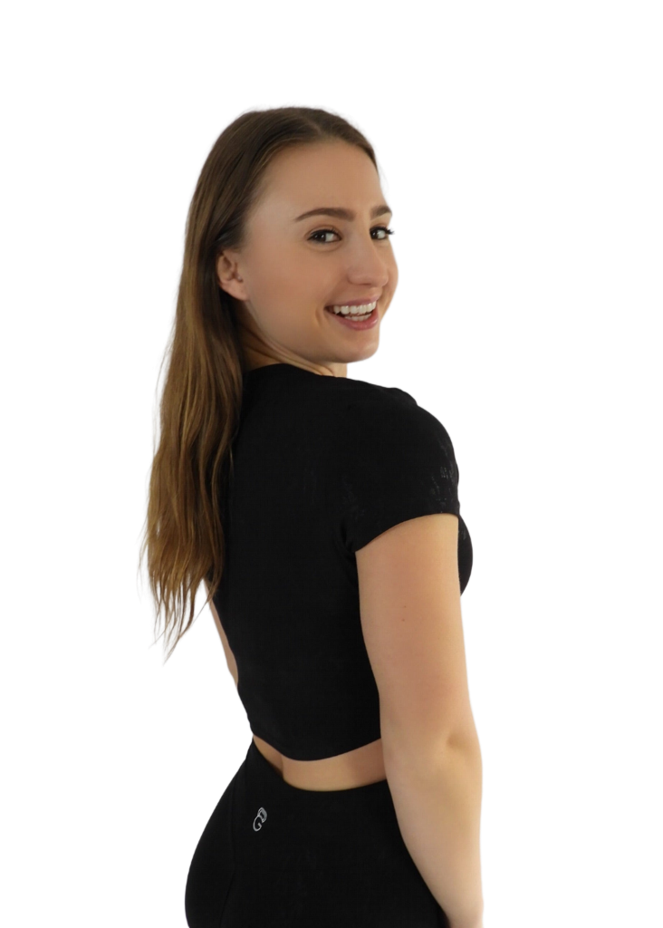 Glow Essence crop top - Black