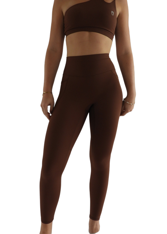 HybridUp legging - Kastanjebruin